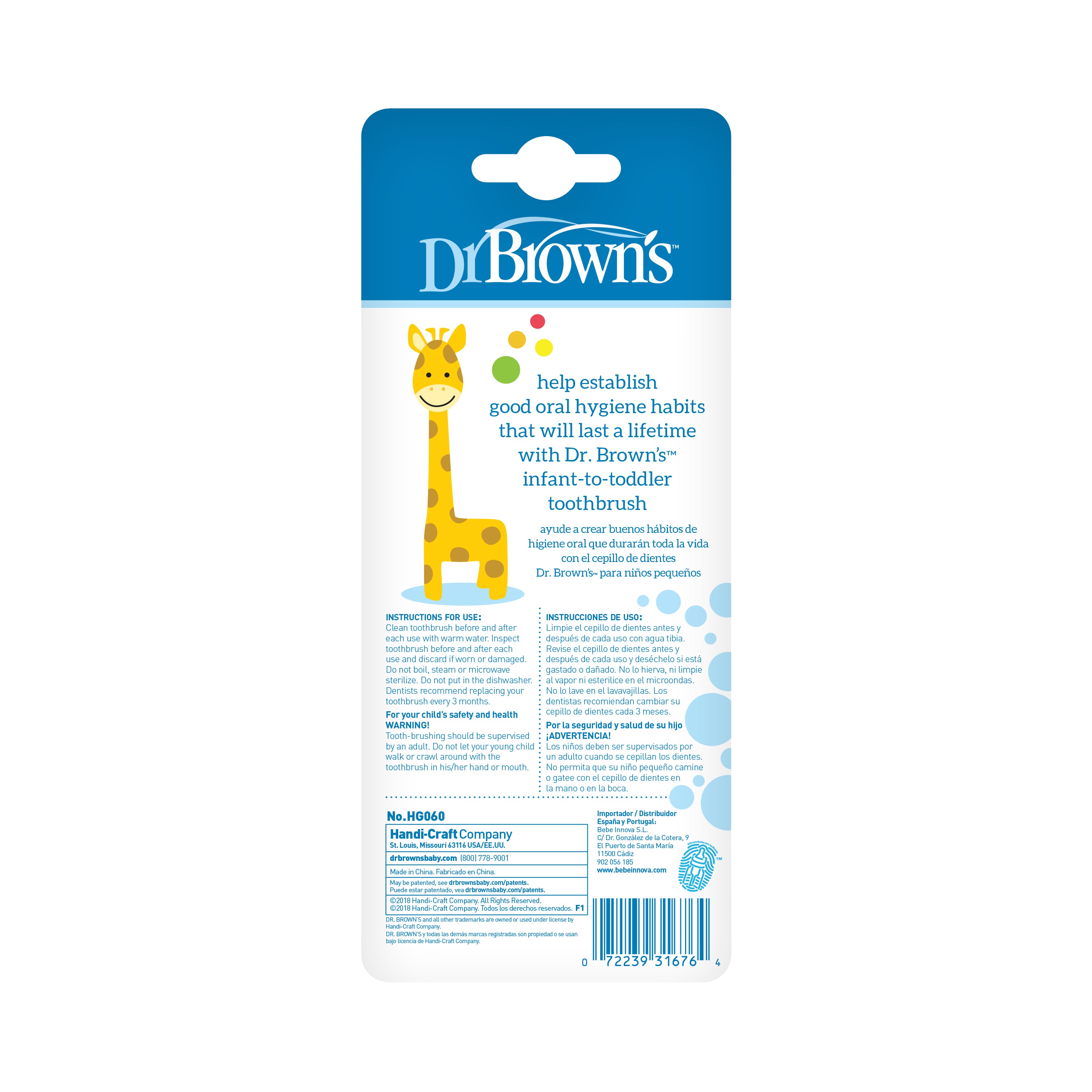 dr-brown-s-spazzolino-neonato-bimbo-giraffa-1-pack image 4