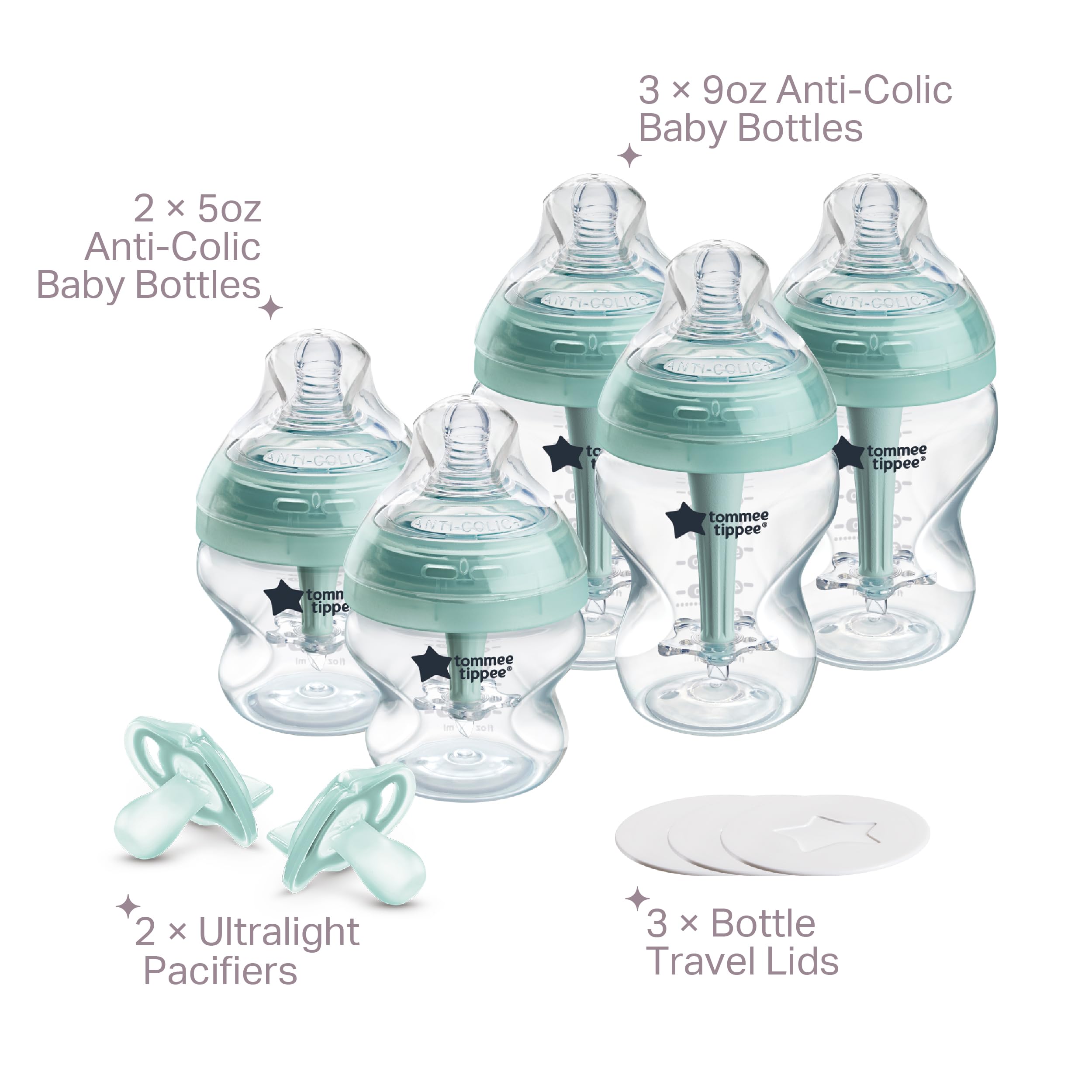 tommee-tippee-advanced-anti-colic-set-10-pezzi-150ml-e-260ml-0-mesi image 2