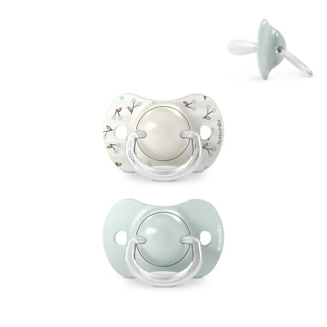 suavinex-sx-pro-ciuccio-silicone-simmetrico-0-6-mesi-birdies-verde-x2 image 1