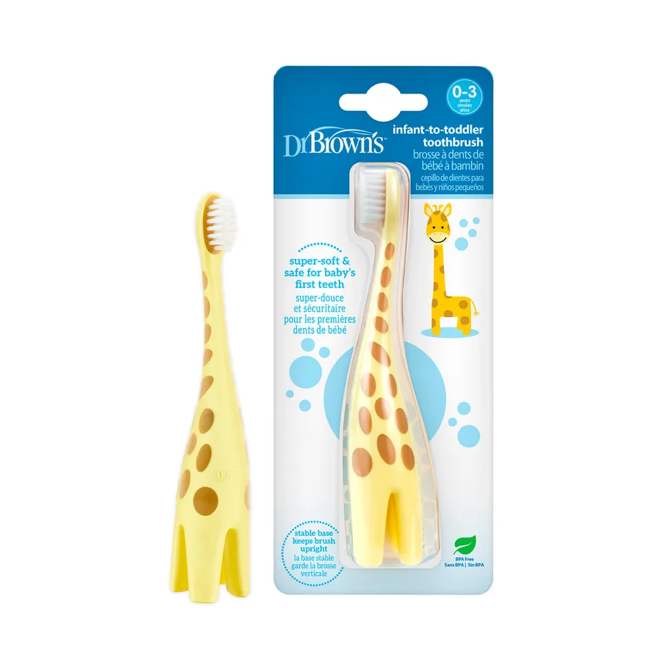 dr-brown-s-spazzolino-giraffa-neonato-beb-0-1pz image 1