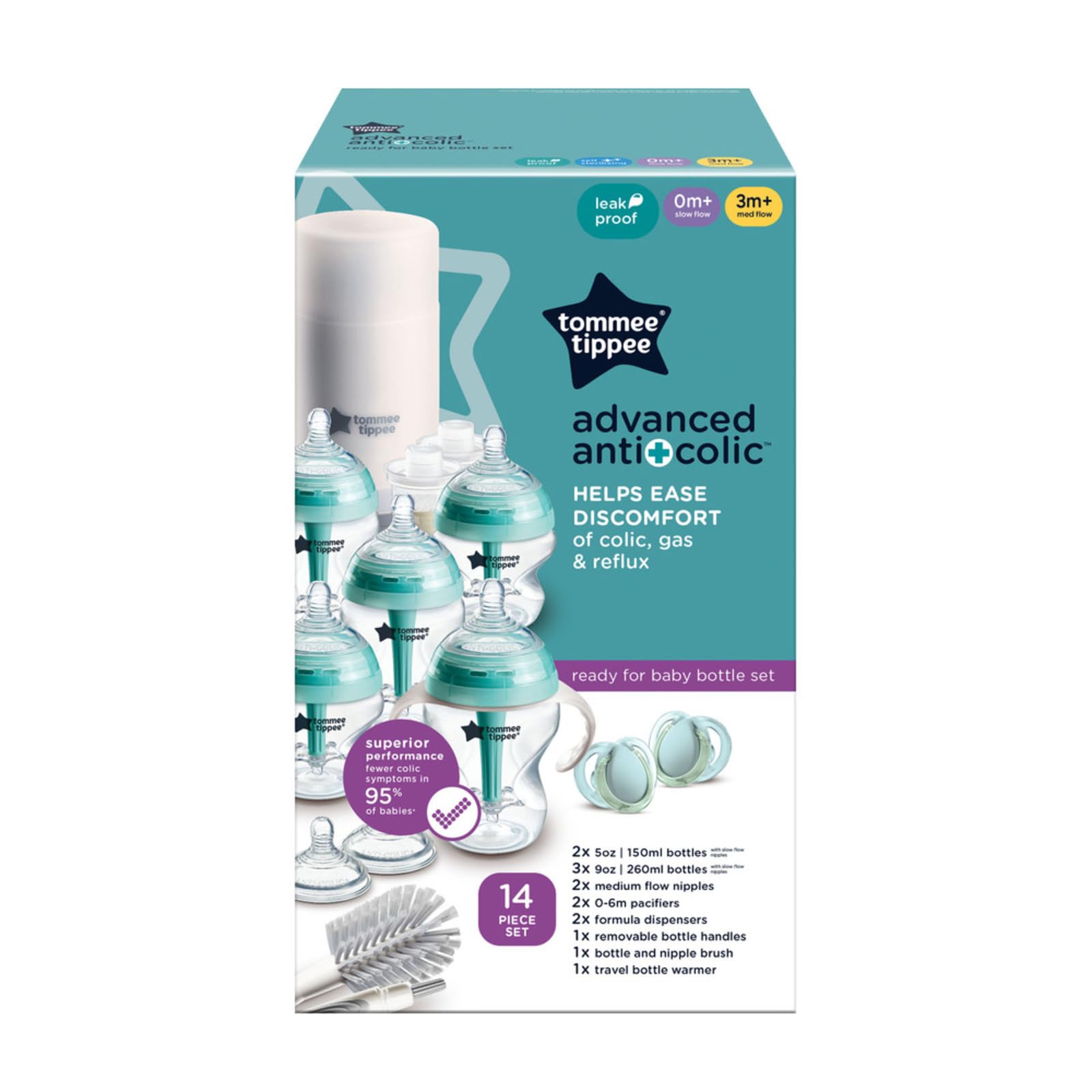 tommee-tippee-advanced-anti-colic-set-neonato-biberon-150-260-ml-scaldabiberon-v image 8