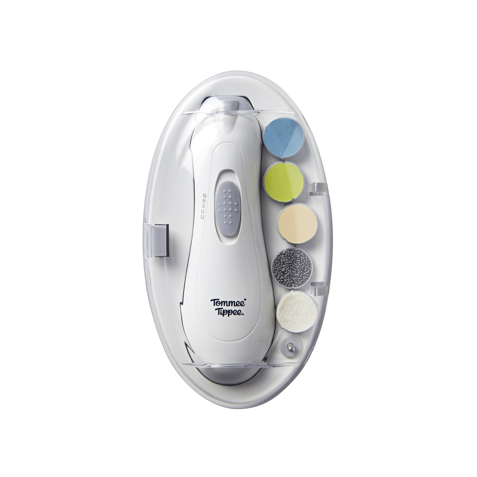 tommee-tippee-limetta-unghie-elettrica-bambini-con-6-innesti-e-led image 1