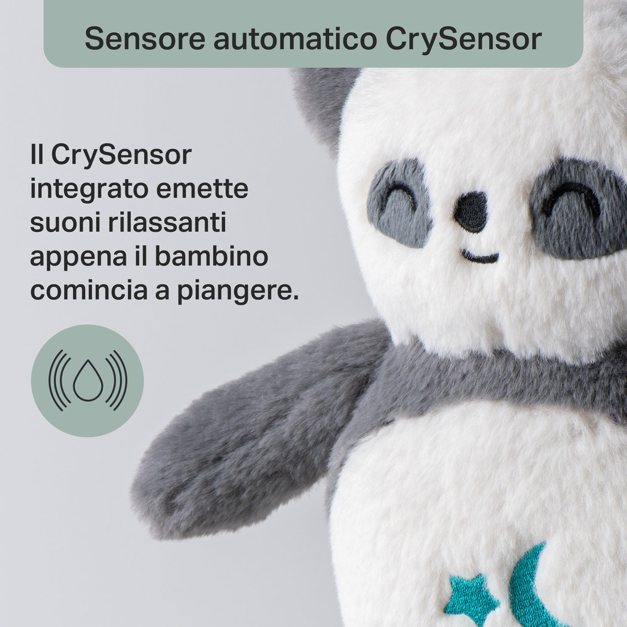 tommee-tippee-pip-il-panda-ausilio-sonno-crysensor-luce-e-6-suoni-usb image 5
