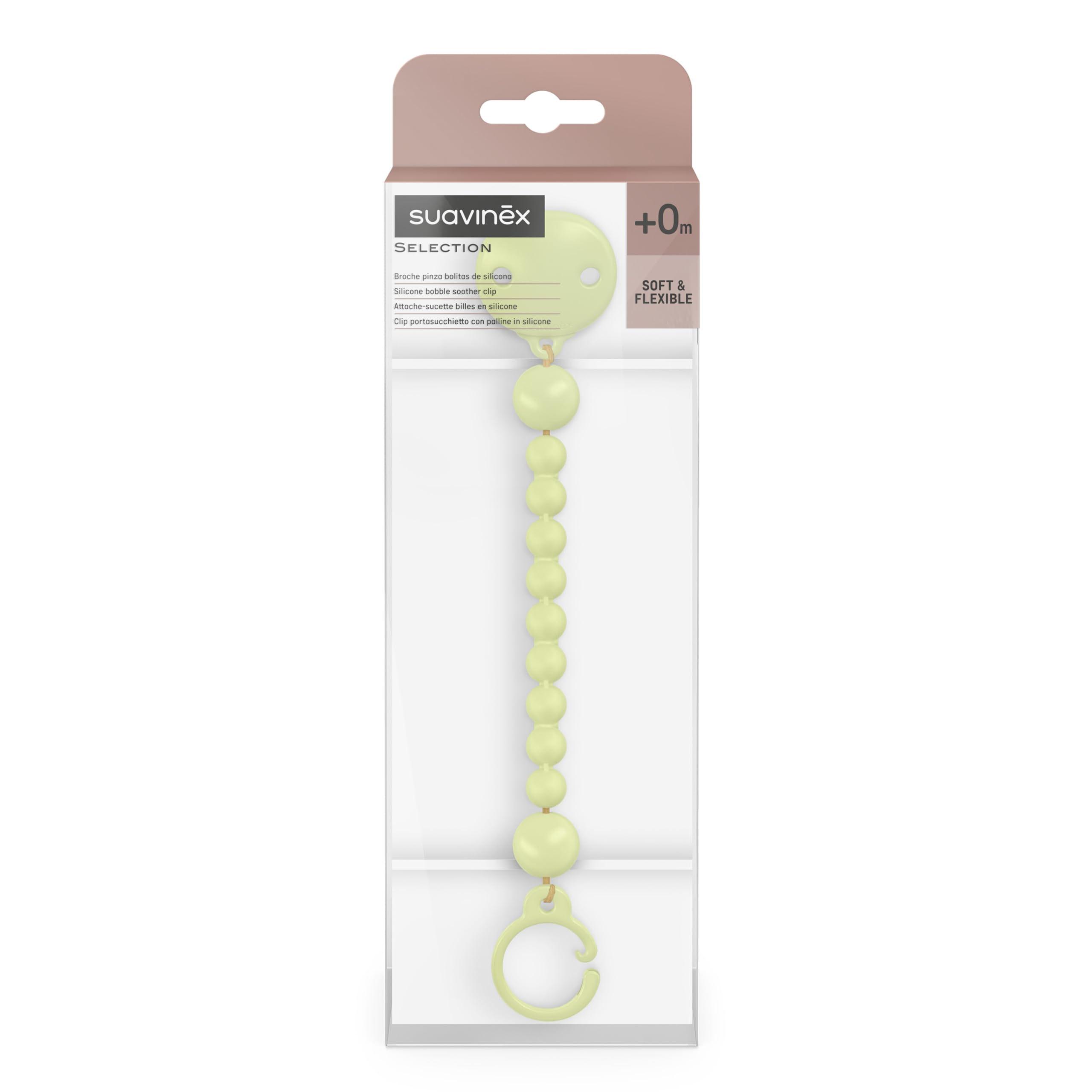 suavinex-clip-catenella-in-silicone-color-essence-lime-0-mesi image 2