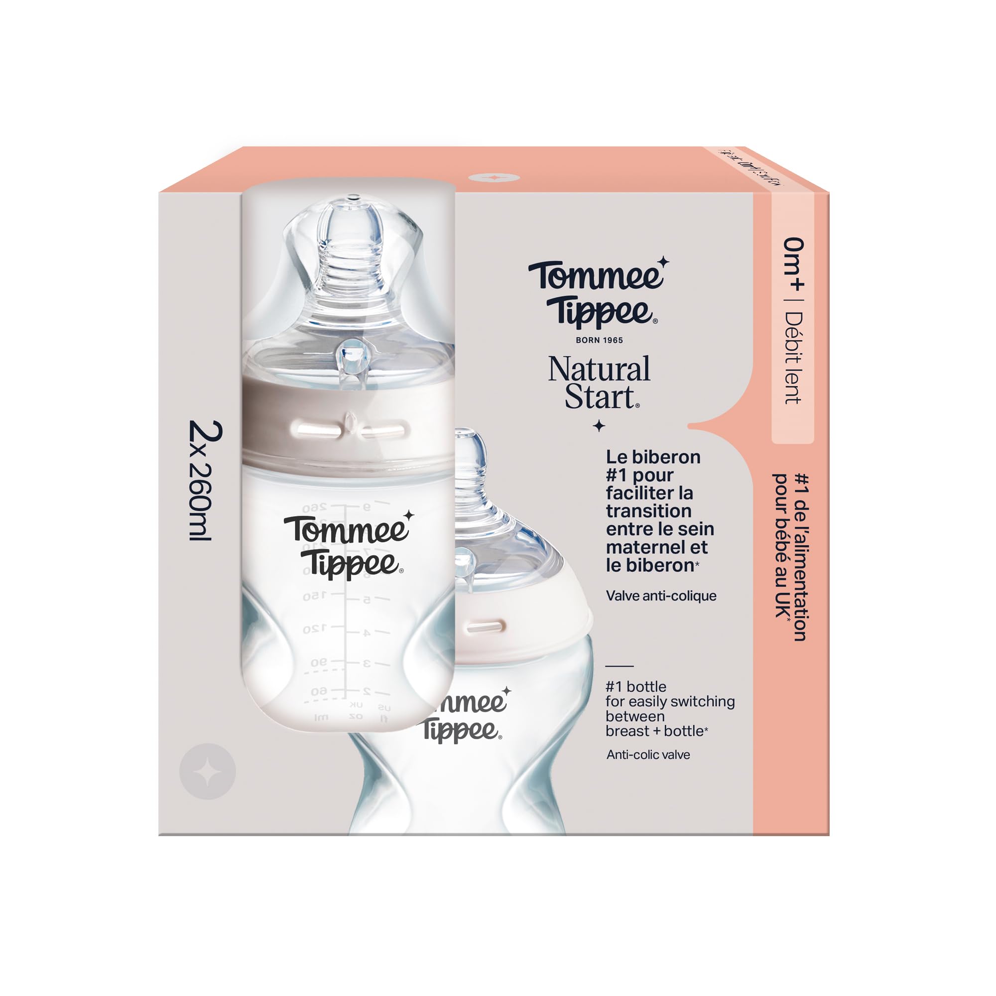 tommee-tippee-natural-start-biberon-anti-colica-260-ml-flusso-lento-autosteriliz image 2