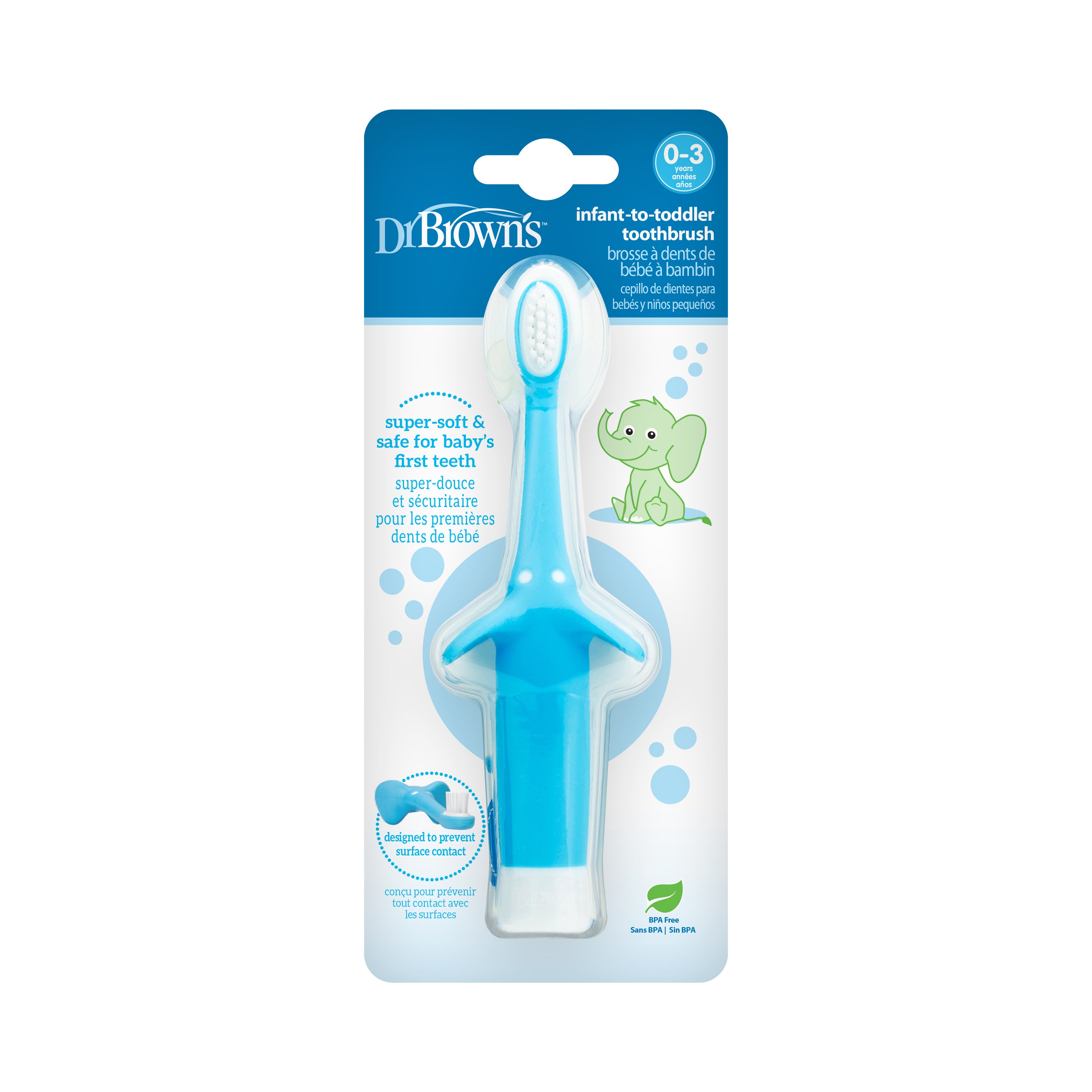 dr-brown-s-spazzolino-neonato-bimbo-elefante-1-pack image 4