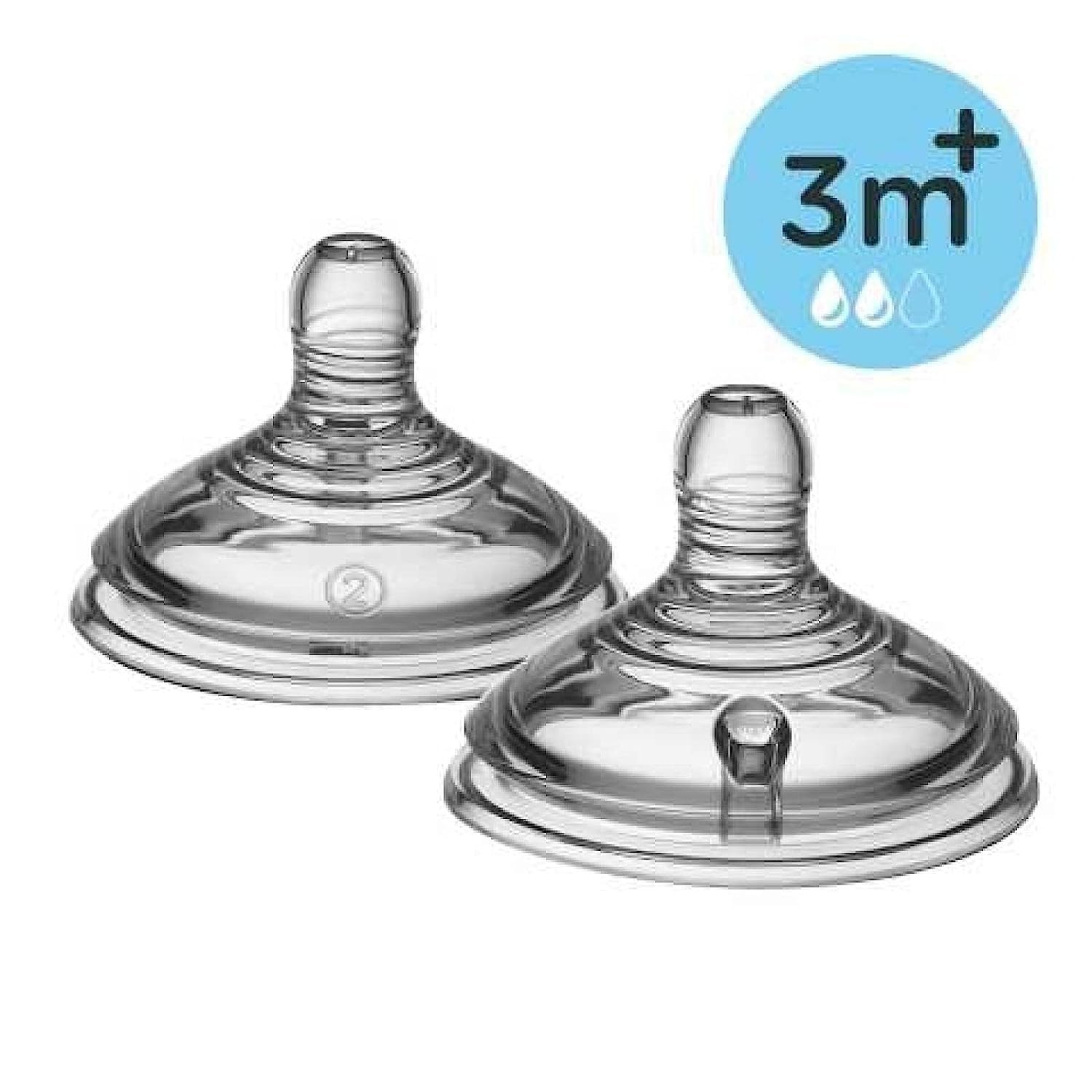 tommee-tippee-closer-to-nature-tettarelle-flusso-medio-3m-2pz image 3