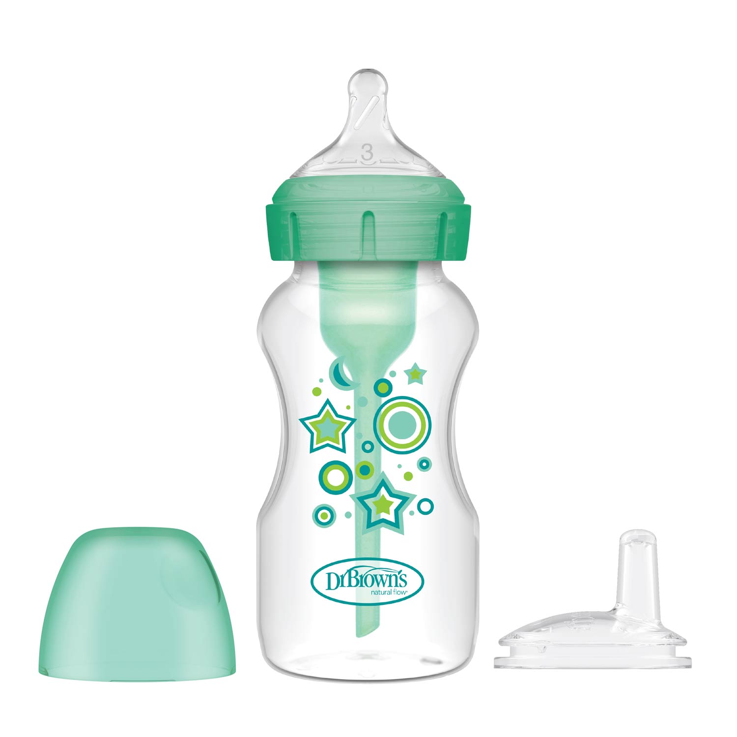 dr-brown-s-natural-flow-anti-colic-options-starter-kit-biberon-270ml-con-beccucc image 2