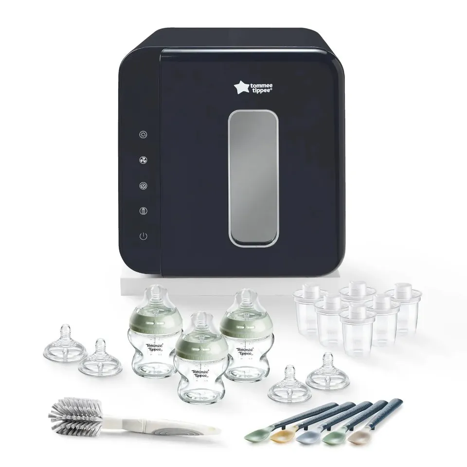 tommee-tippee-natural-start-starter-bundle-in-vetro-con-sterilizzatore-uv image 1