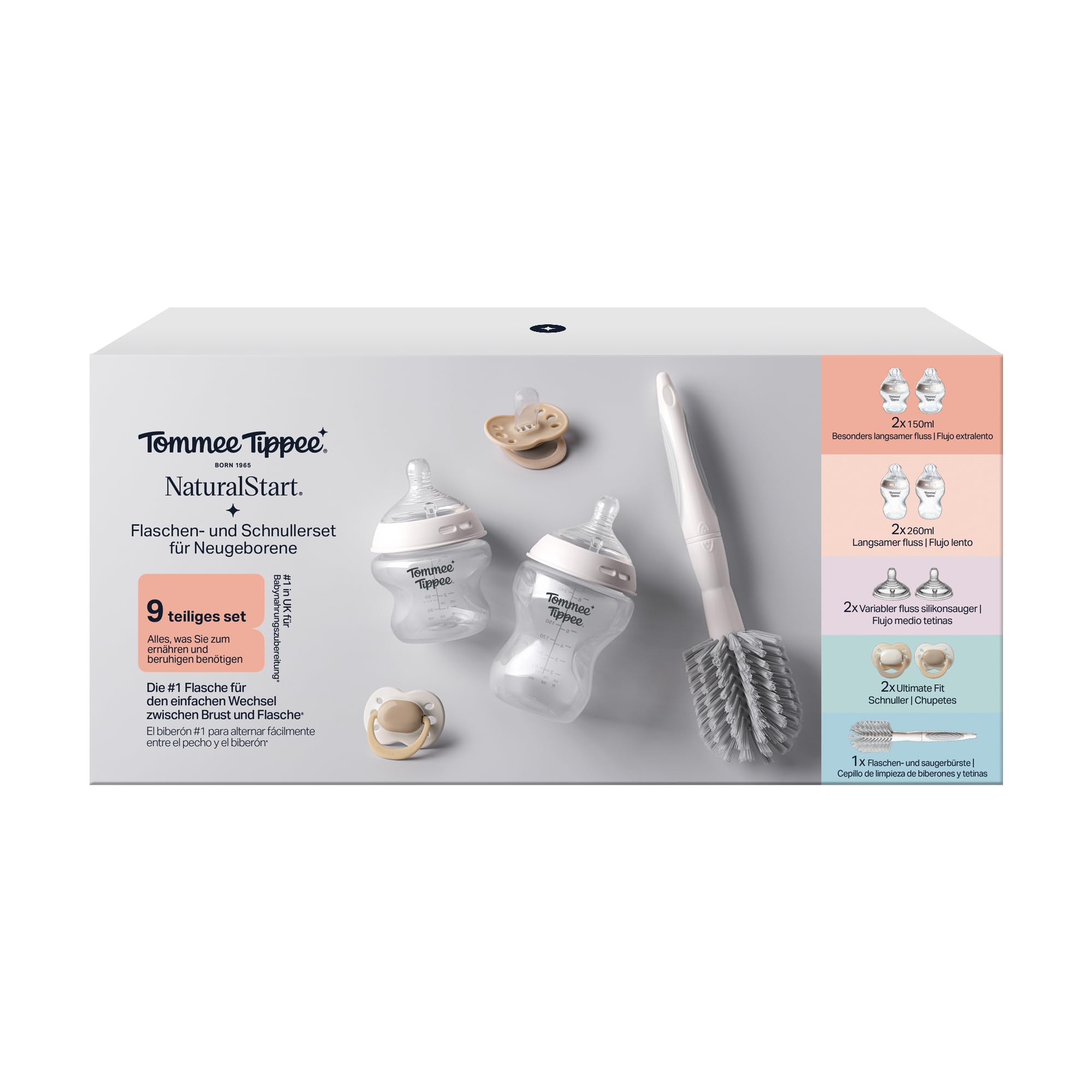 tommee-tippee-natural-start-starter-set-biberon-150ml-260ml-seno-anticolica image 2