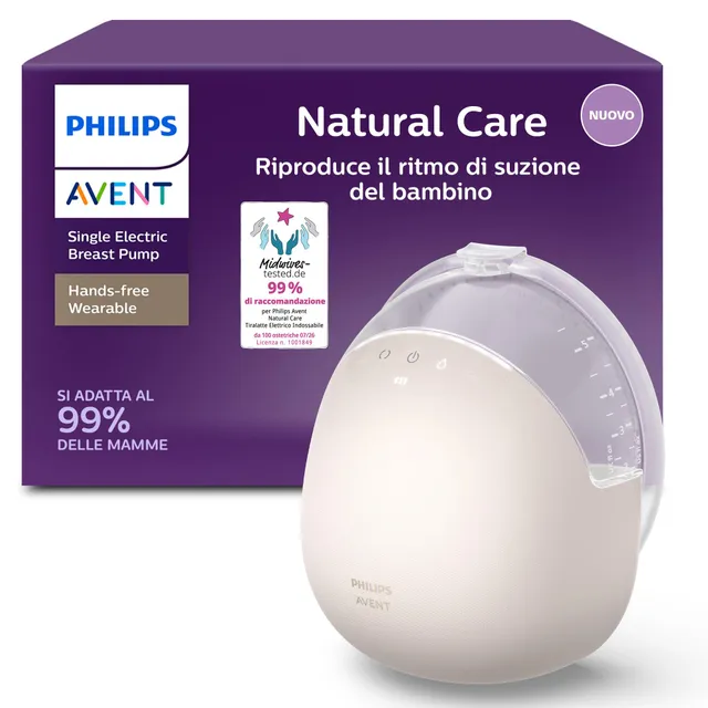 philips-avent-natural-care-tiralatte-elettrico-indossabile-scf494-11-mani-libere image 1