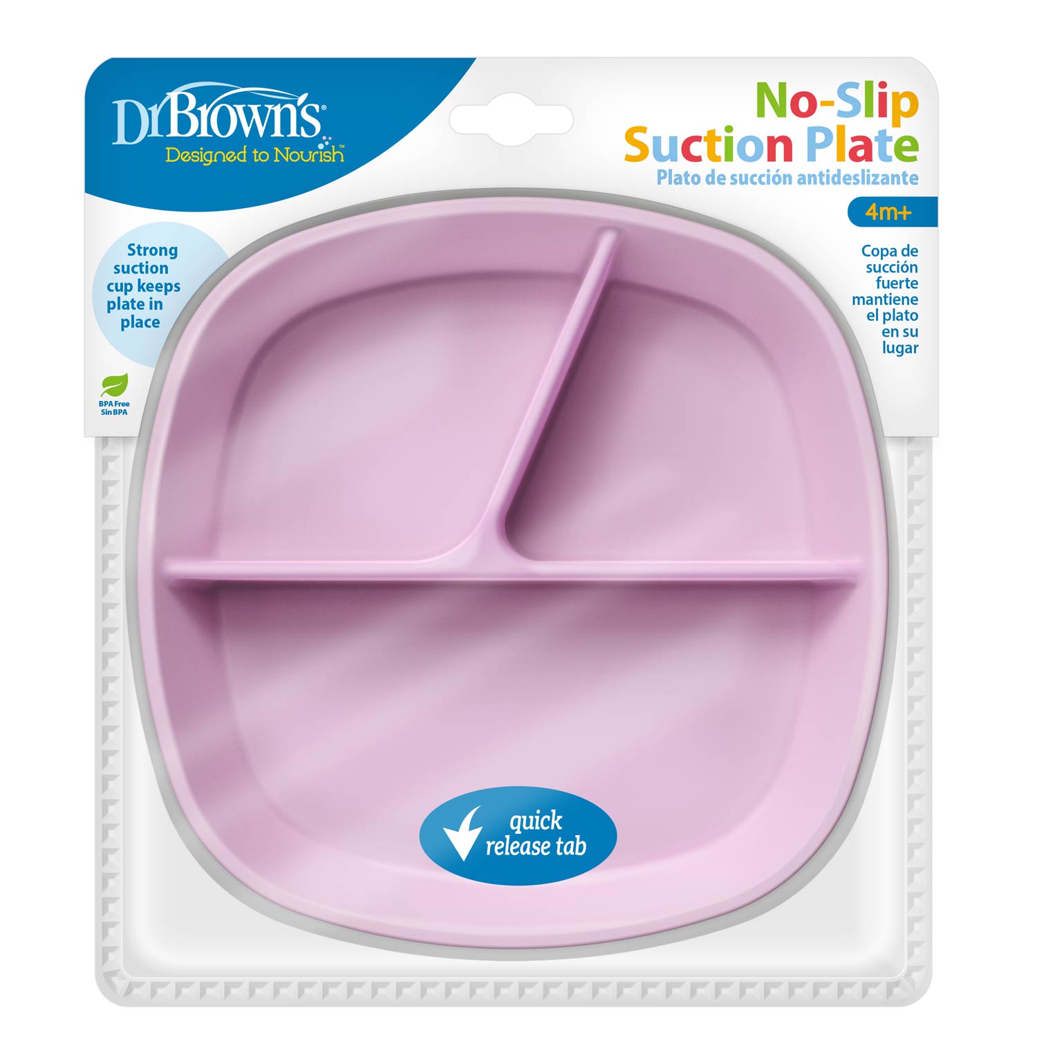 dr-brown-s-piatto-antiscivolo-a-ventosa-3-scomparti-toddler image 2