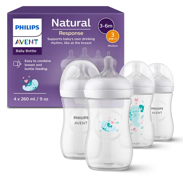 philips-avent-natural-response-scy903-61-set-4-biberon-260-ml-tettarella-flusso- image 1