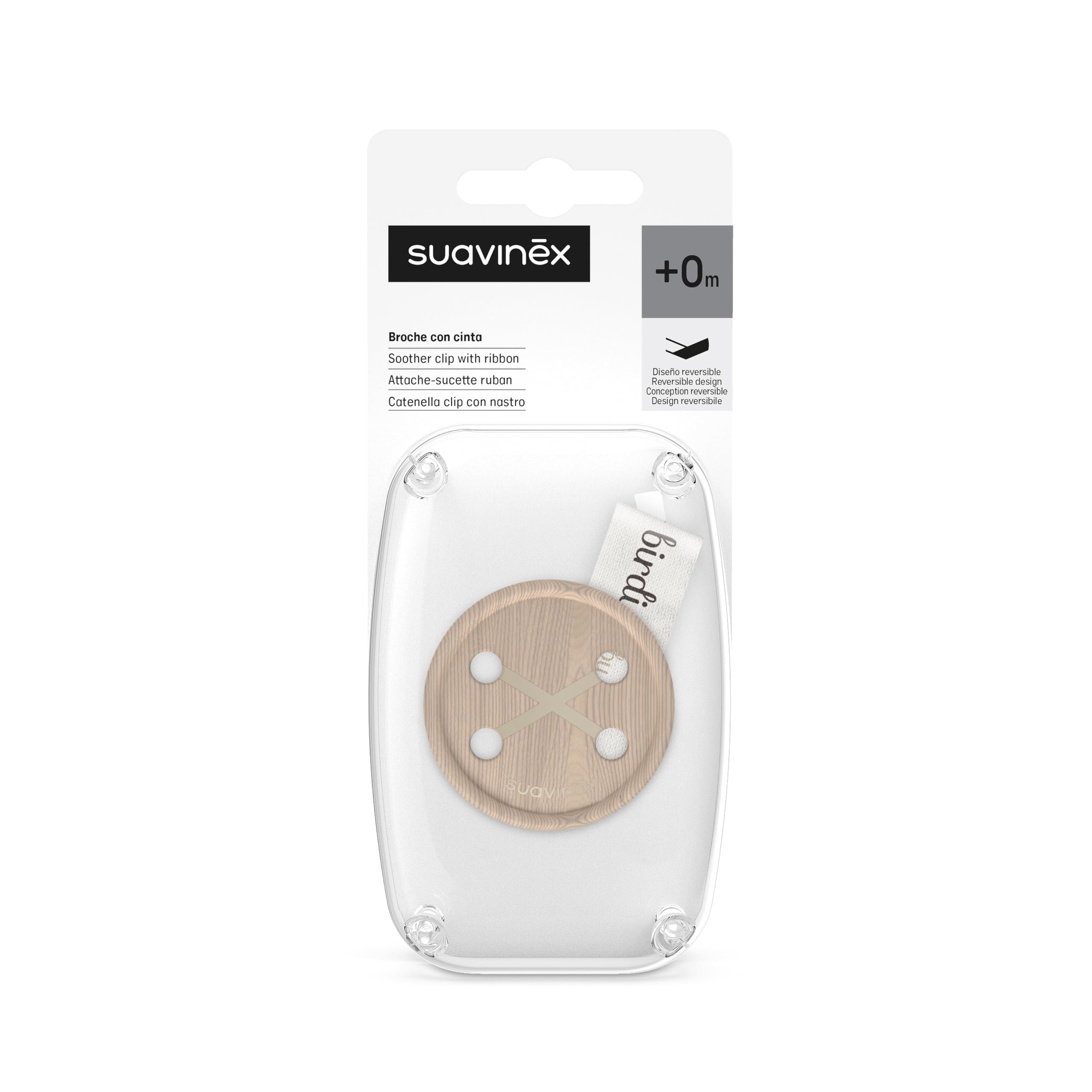 suavinex-birdies-portaciuccio-tela-neonato-0-mesi-beige-reversibile image 2