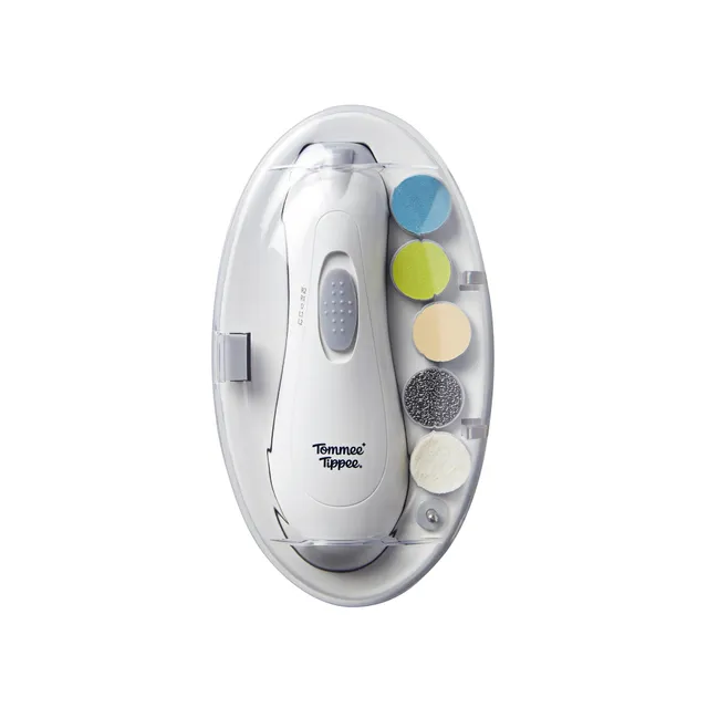 tommee-tippee-limetta-unghie-elettrica-bambini-con-6-innesti-e-led image 1