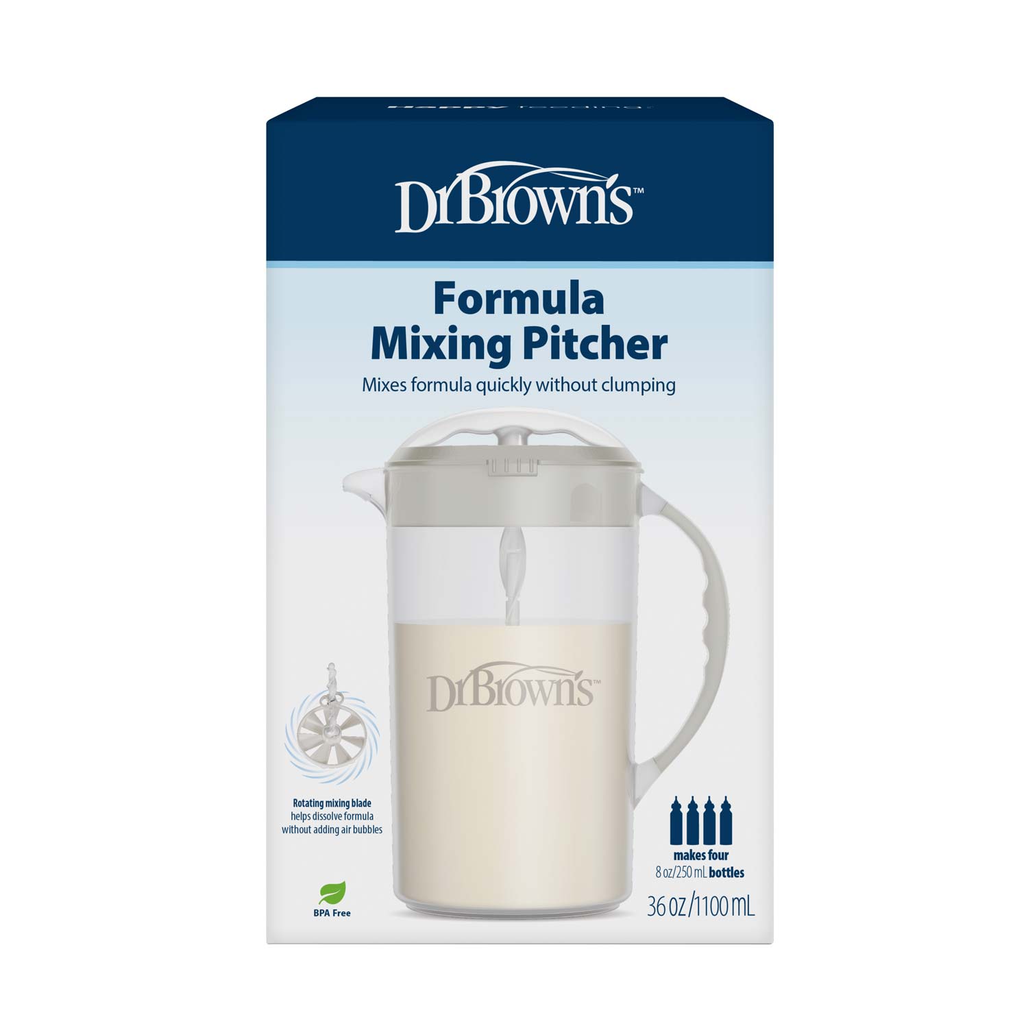 dr-brown-s-caraffa-mescola-latte-formula-pitcher-32-oz-950-ml image 3