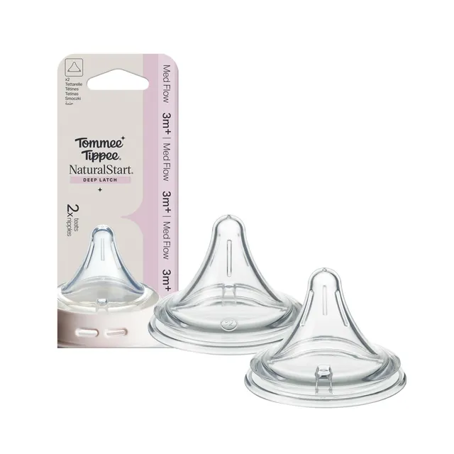 tommee-tippee-natural-start-tettarella-triangolare-flusso-medio-confezione-da-2 image 1