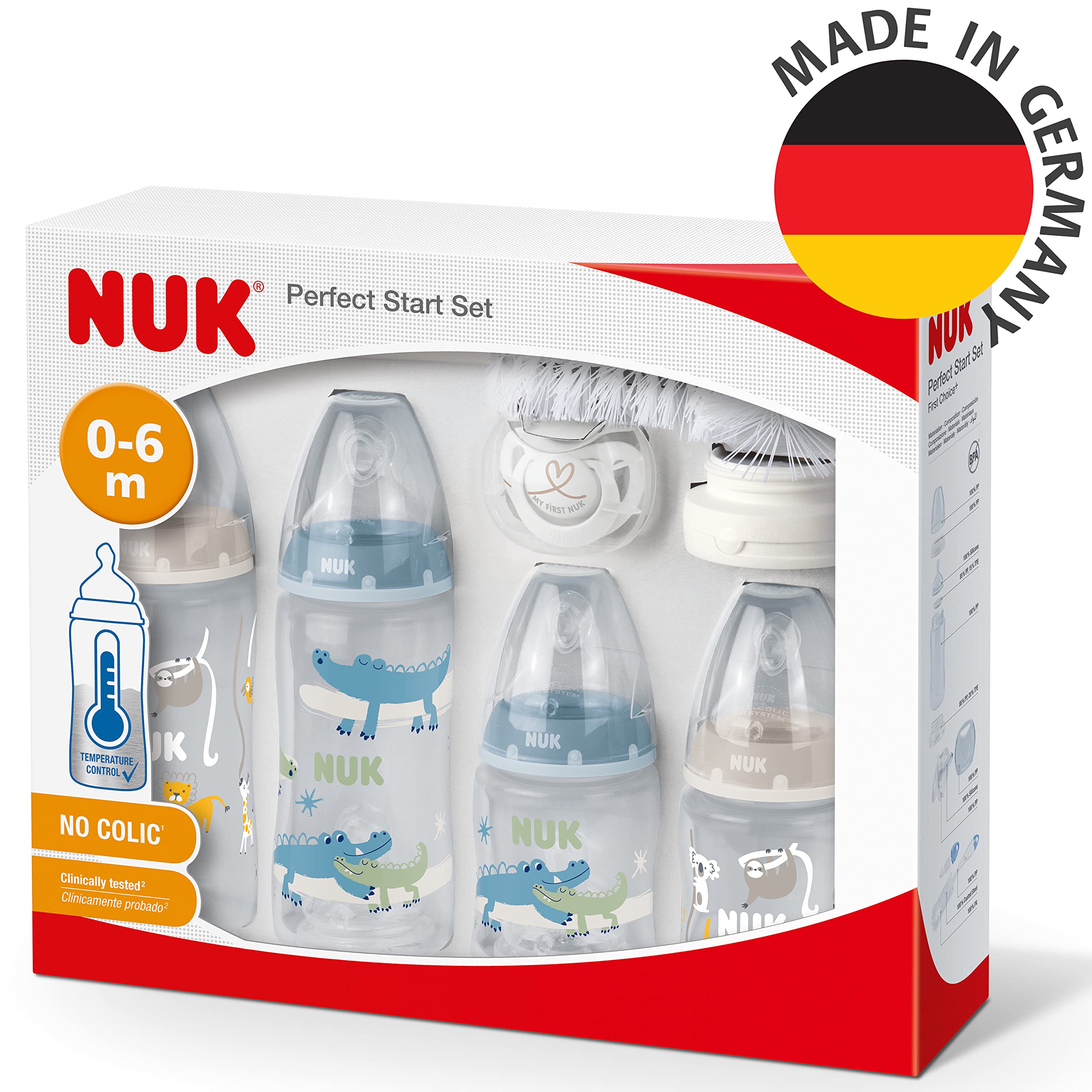nuk-perfect-start-first-choice-set-biberon-0-6-mesi-coccodrillo-blu-10-pezzi image 7
