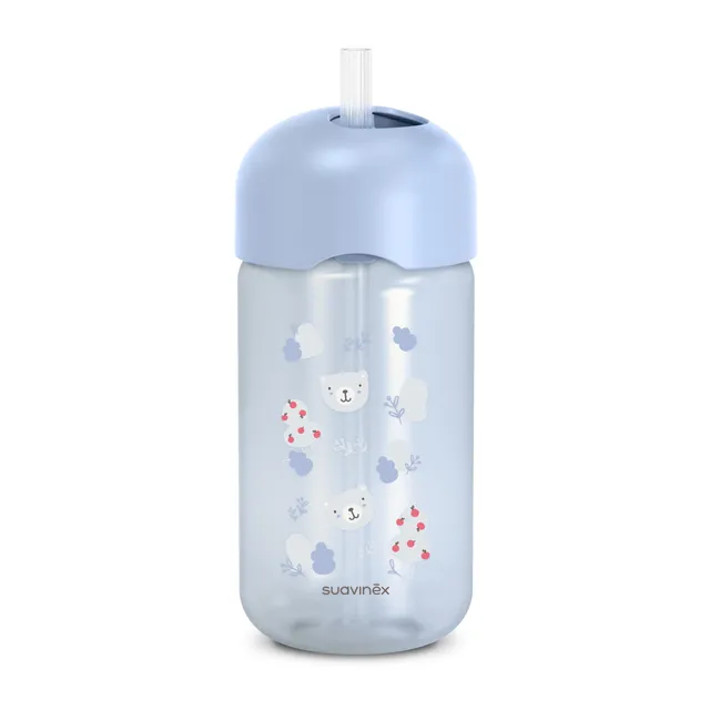 suavinex-bicchiere-evolutivo-con-cannuccia-340-ml-18-mesi-wild-free-azzurro image 1