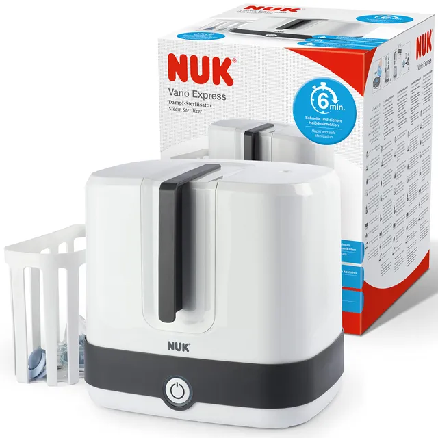 nuk-vario-express-sterilizzatore-a-vapore-elettrico-per-6-biberon image 1