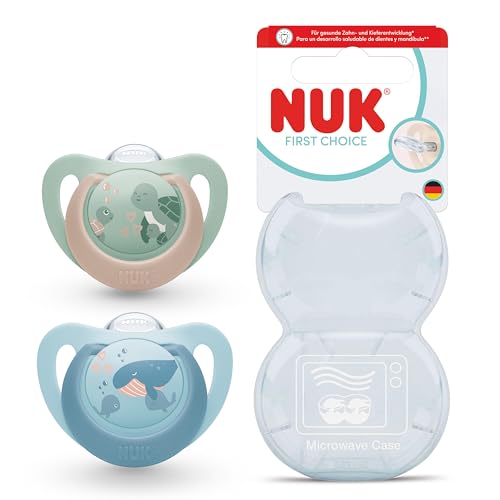 nuk-first-choice-ciucci-ortodontici-0-6-mesi-pinguino-e-giraffa-2-pezzi image 5