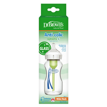 dr-brown-s-options-biberon-vetro-collo-largo-anti-colica-1-con-tettarella-l1 image 7