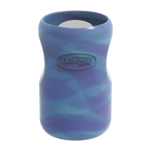 dr-brown-s-natural-flow-options-wide-neck-custodie-silicone-biberon-vetro image 1