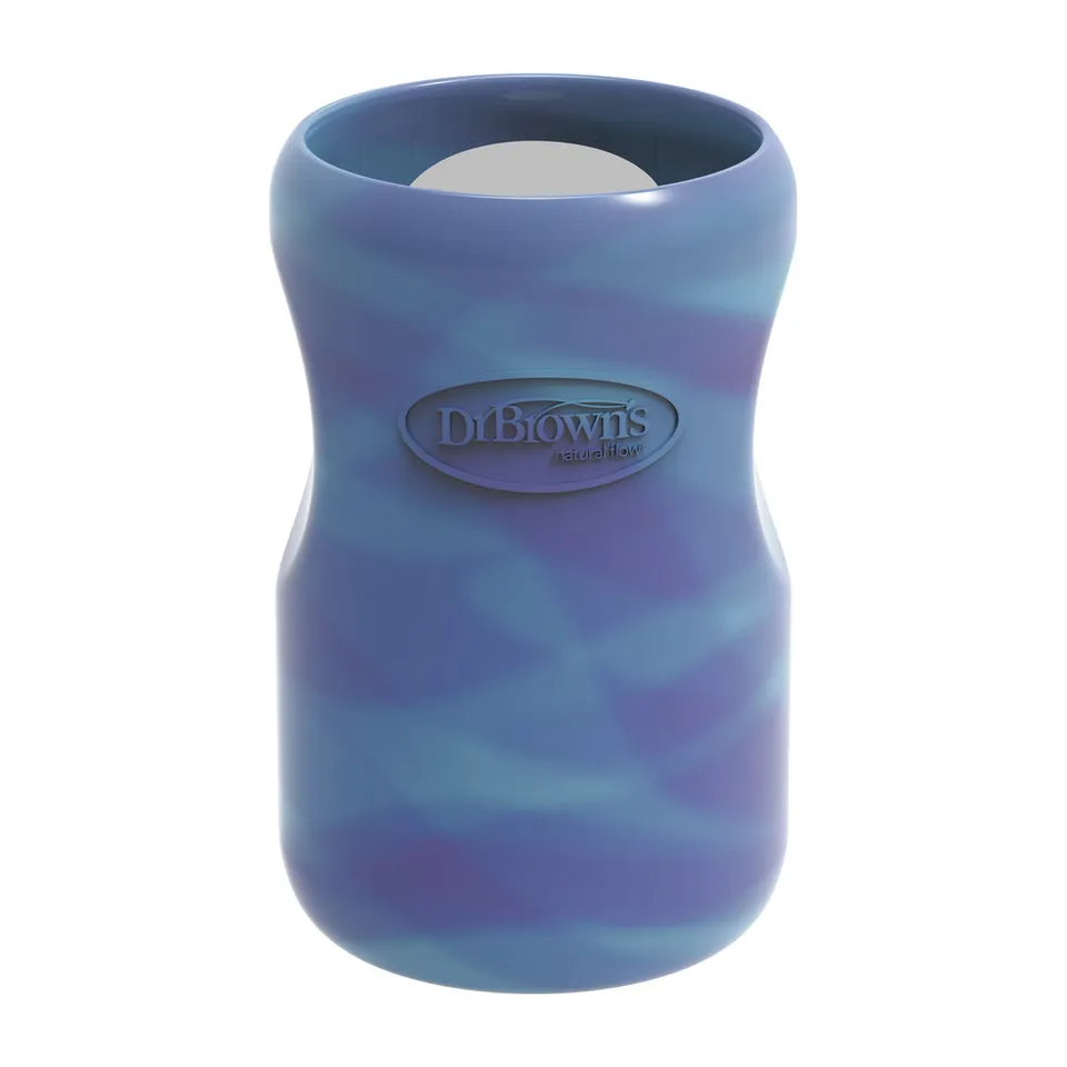 dr-brown-s-natural-flow-options-wide-neck-custodie-silicone-biberon-vetro image 1