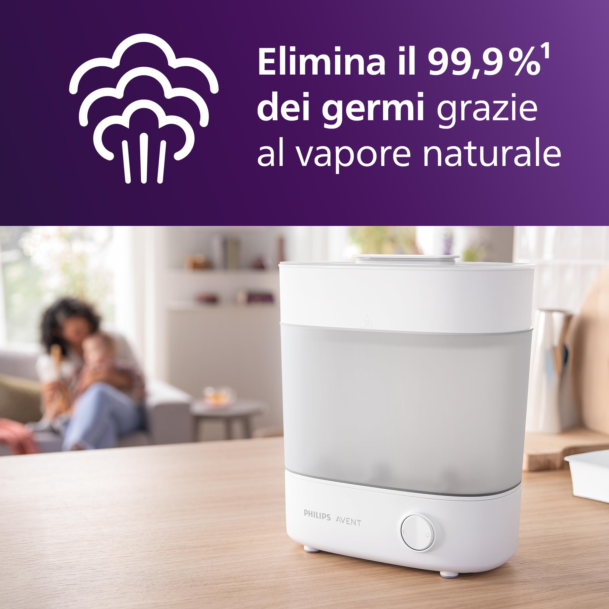 philips-avent-set-regalo-sterilizzatore-vapore-scf291-30-con-spazzola image 2