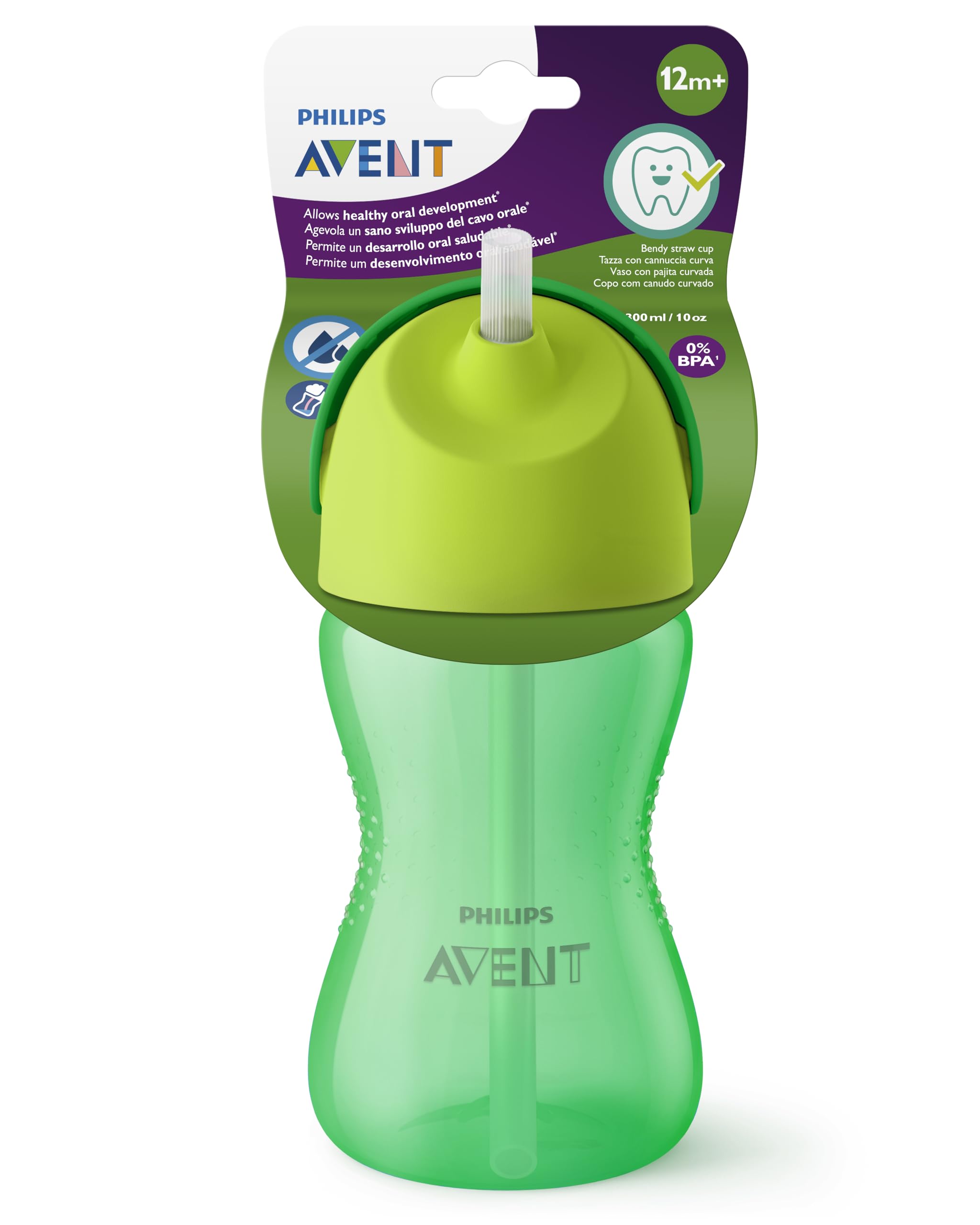 philips-avent-scf798-01-tazza-con-cannuccia-300-ml-verde image 1