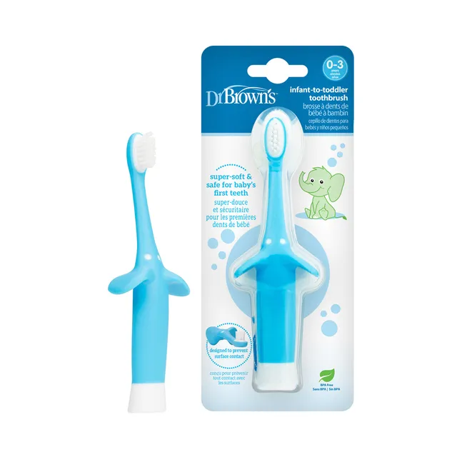 dr-brown-s-spazzolino-neonato-bimbo-elefante-1-pack image 1