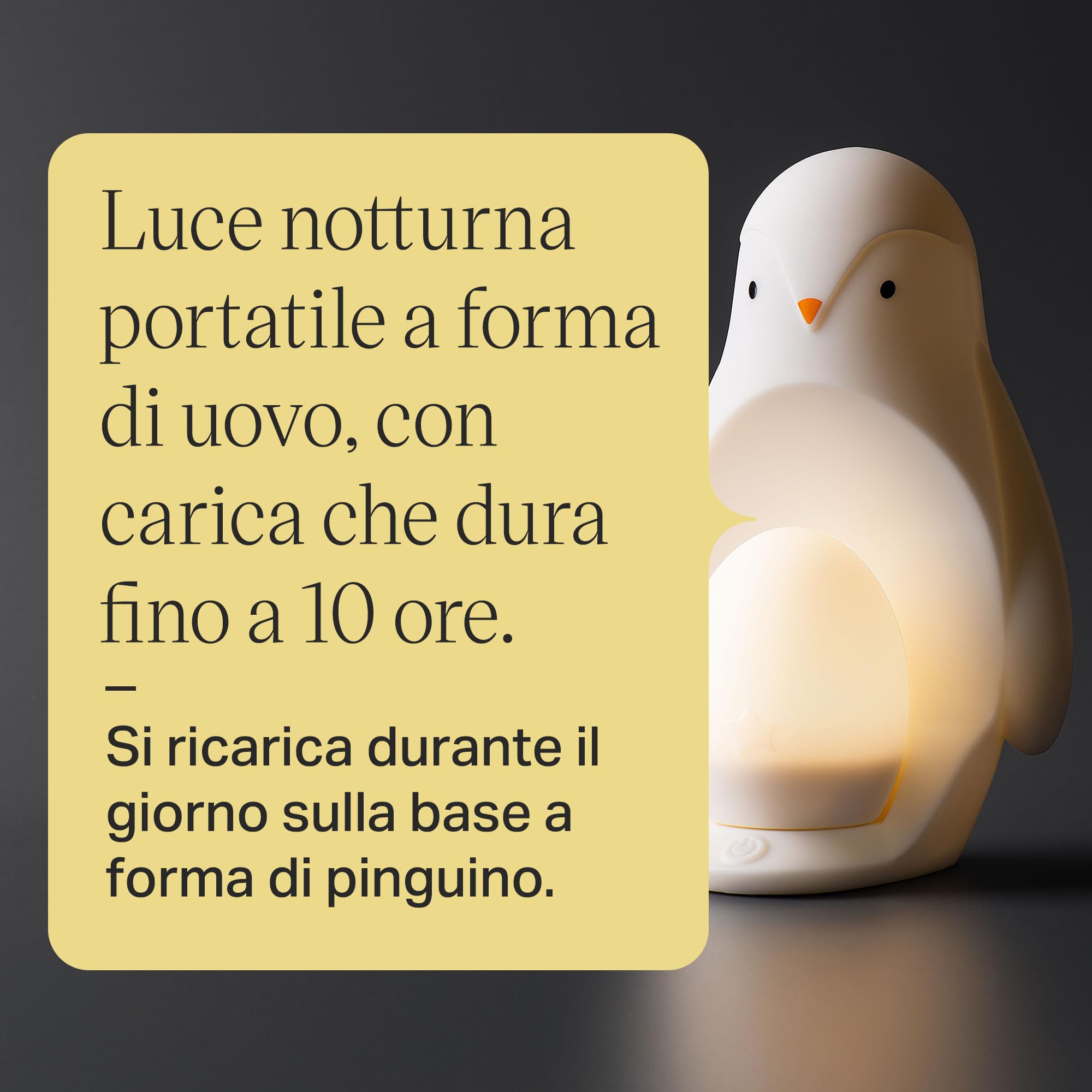 tommee-tippee-luce-da-notte-portatile-pinguino-2-in-1-usb image 7