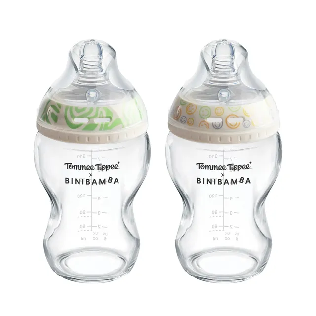 tommee-tippee-natural-start-x-binibamba-biberon-in-vetro-250ml-0m image 1