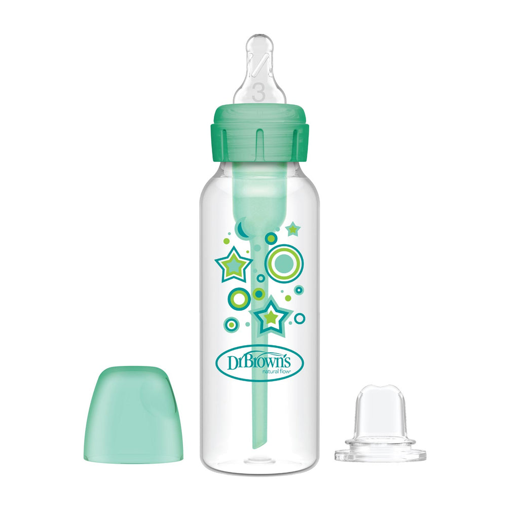 dr-brown-s-natural-flow-options-starter-kit-biberon-sippy-collo-stretto-250-ml image 1
