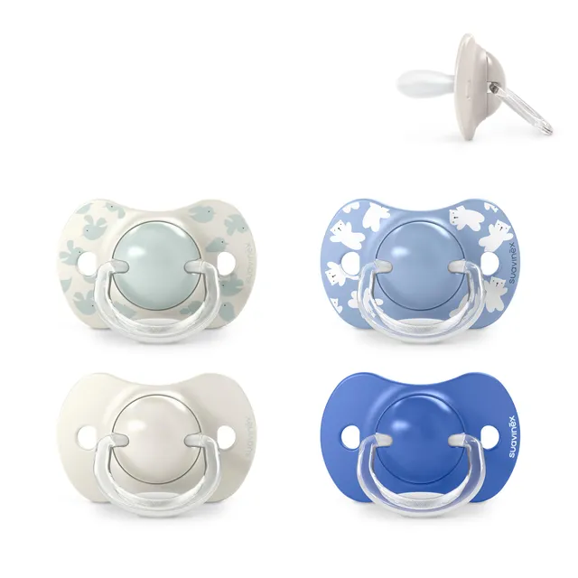 suavinex-sx-pro-succhietti-silicone-6-18-mesi-4pz-birdies-blu image 1