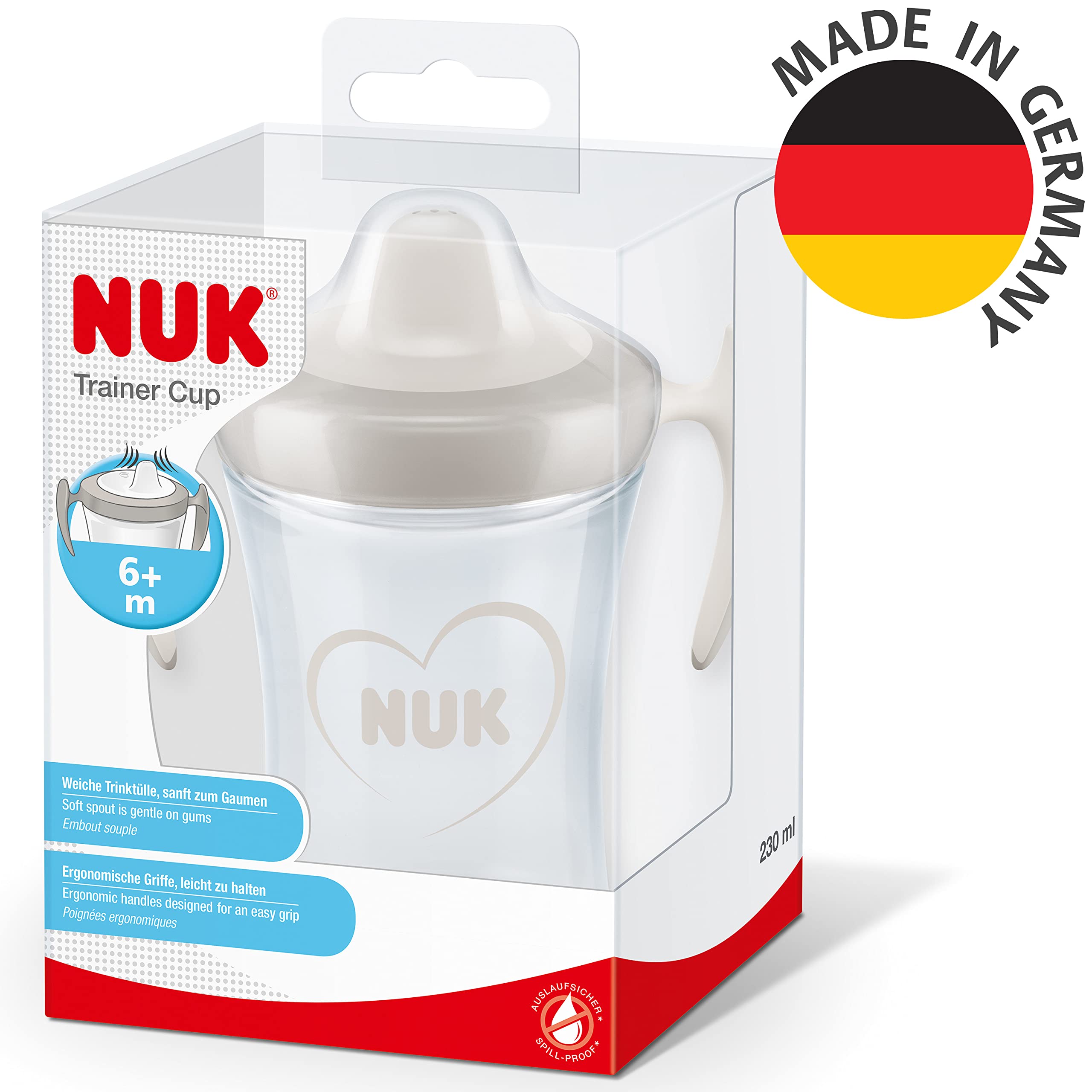 nuk-trainer-cup-tazza-antigoccia-230ml-6-mesi-beccuccio-morbido-cuore image 7