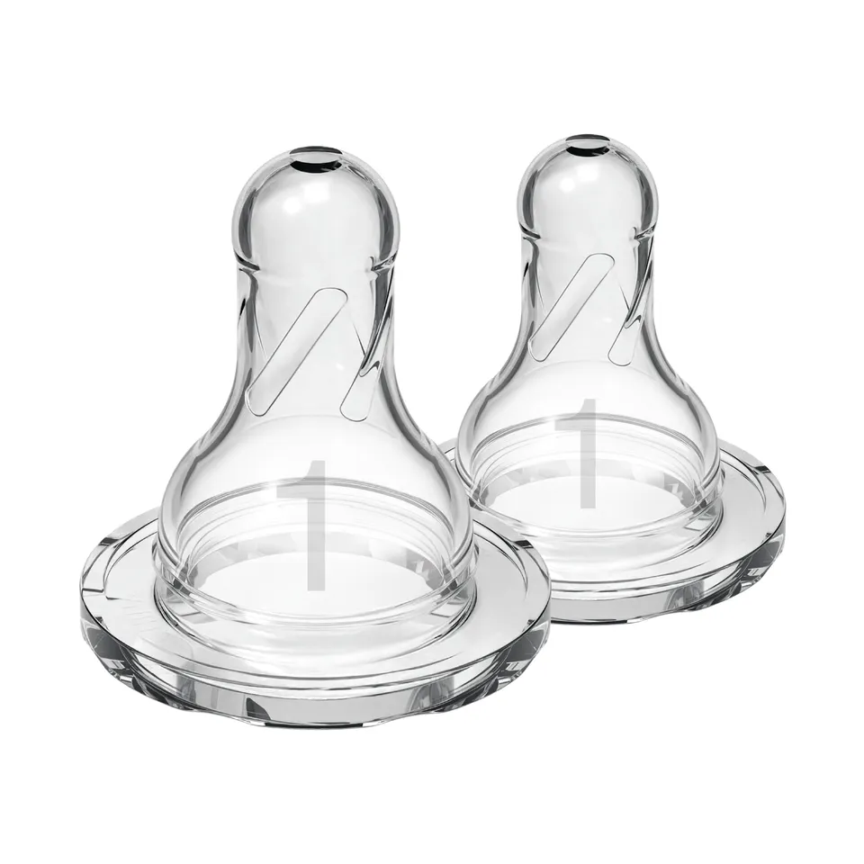 dr-brown-s-tettarella-silicone-collo-stretto-livello-1-2-pack-anti-colica image 1
