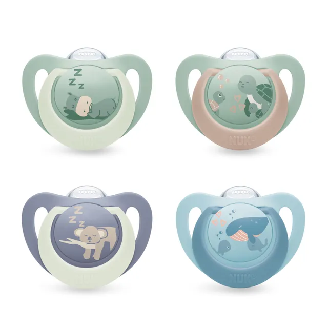 nuk-first-choice-day-night-succhietto-6-18-mesi-confezione-da-4-assortiti image 1