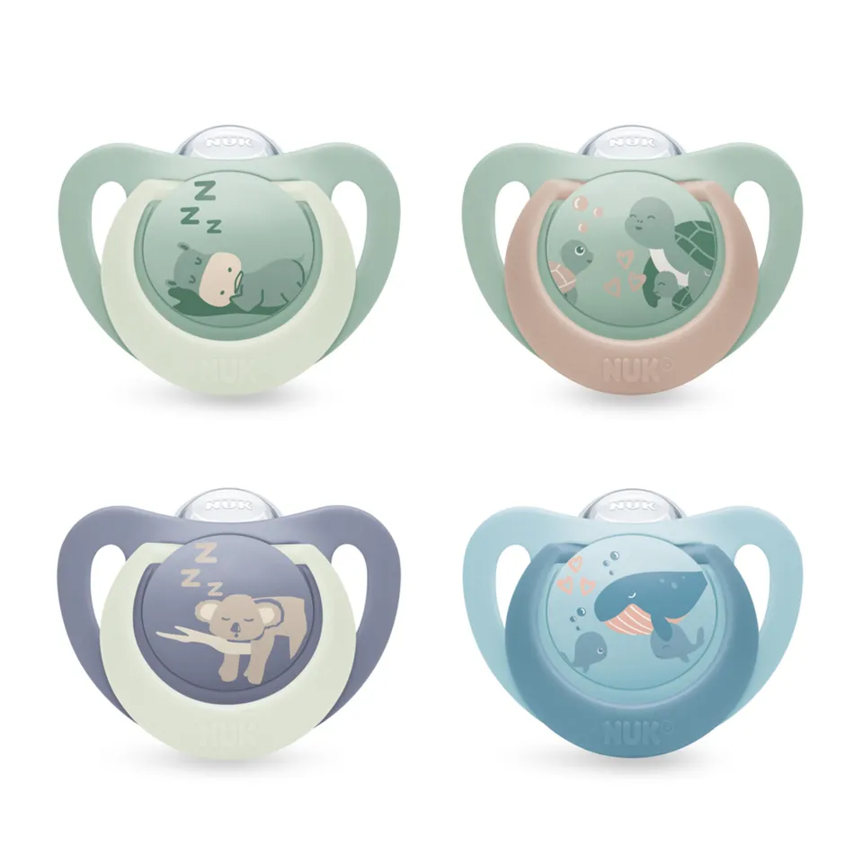 nuk-first-choice-day-night-succhietto-6-18-mesi-confezione-da-4-assortiti image 1