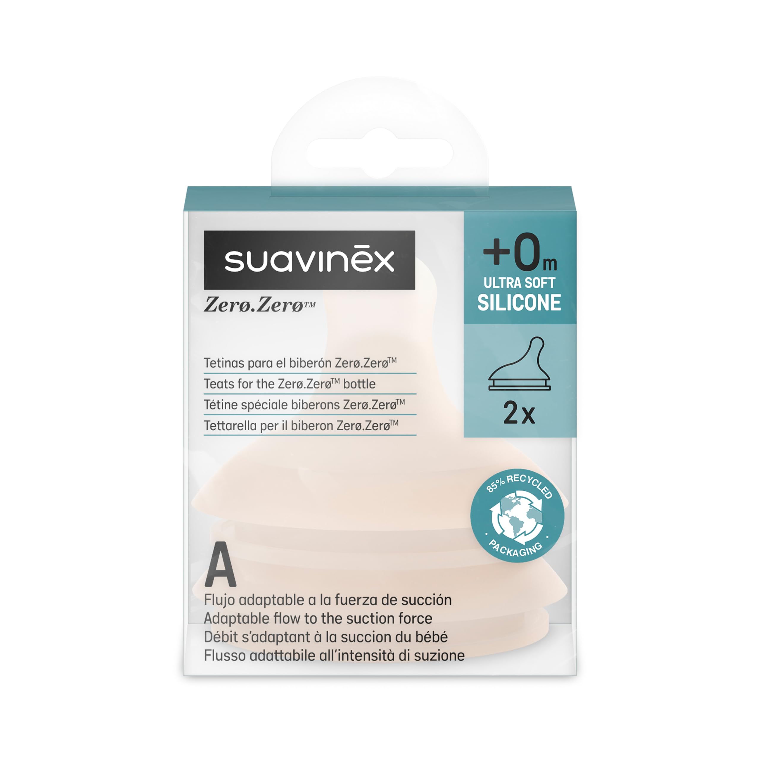 suavinex-zero-zero-confezione-2-tettarelle-flusso-adattabile-a-0-mesi image 2