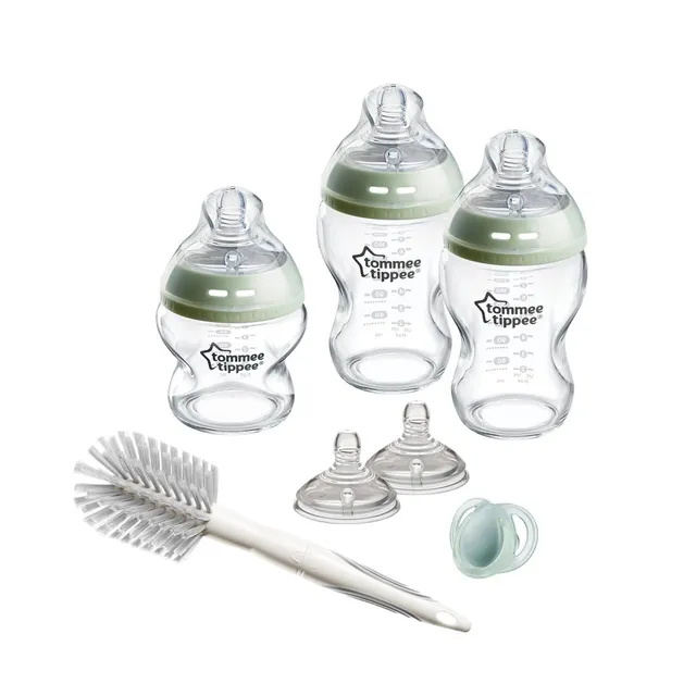 tommee-tippee-natural-start-set-starter-biberon-vetro-150-250-ml-anti-colica image 1