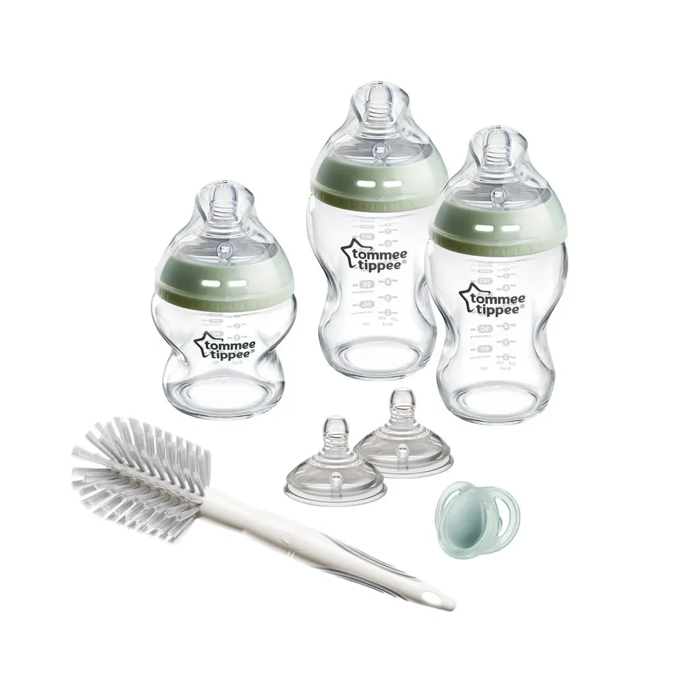 tommee-tippee-natural-start-set-starter-biberon-vetro-150-250-ml-anti-colica image 1