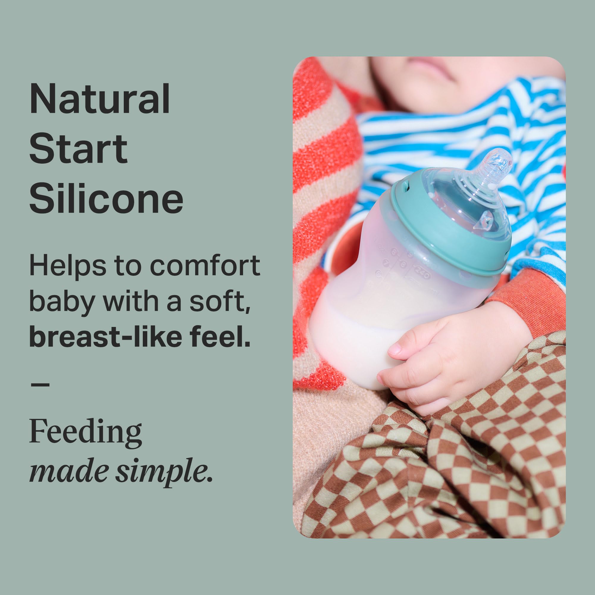tommee-tippee-natural-start-biberon-silicone-260ml-flusso-lento-3pz image 2