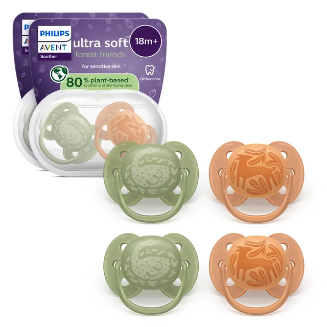 philips-avent-ultra-soft-ciuccio-0-18-mesi-confezione-da-4 image 1
