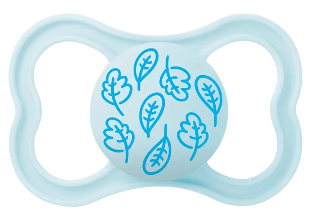 mam-supreme-16-mesi-ciuccio-silicone-skinsoft-con-custodia-celeste image 1