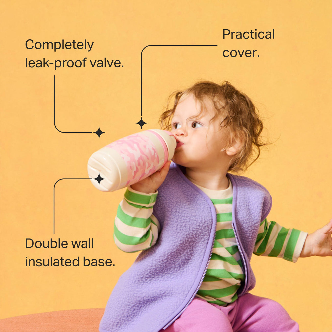 tommee-tippee-tazza-con-cannuccia-termica-pink-camo-12m image 5