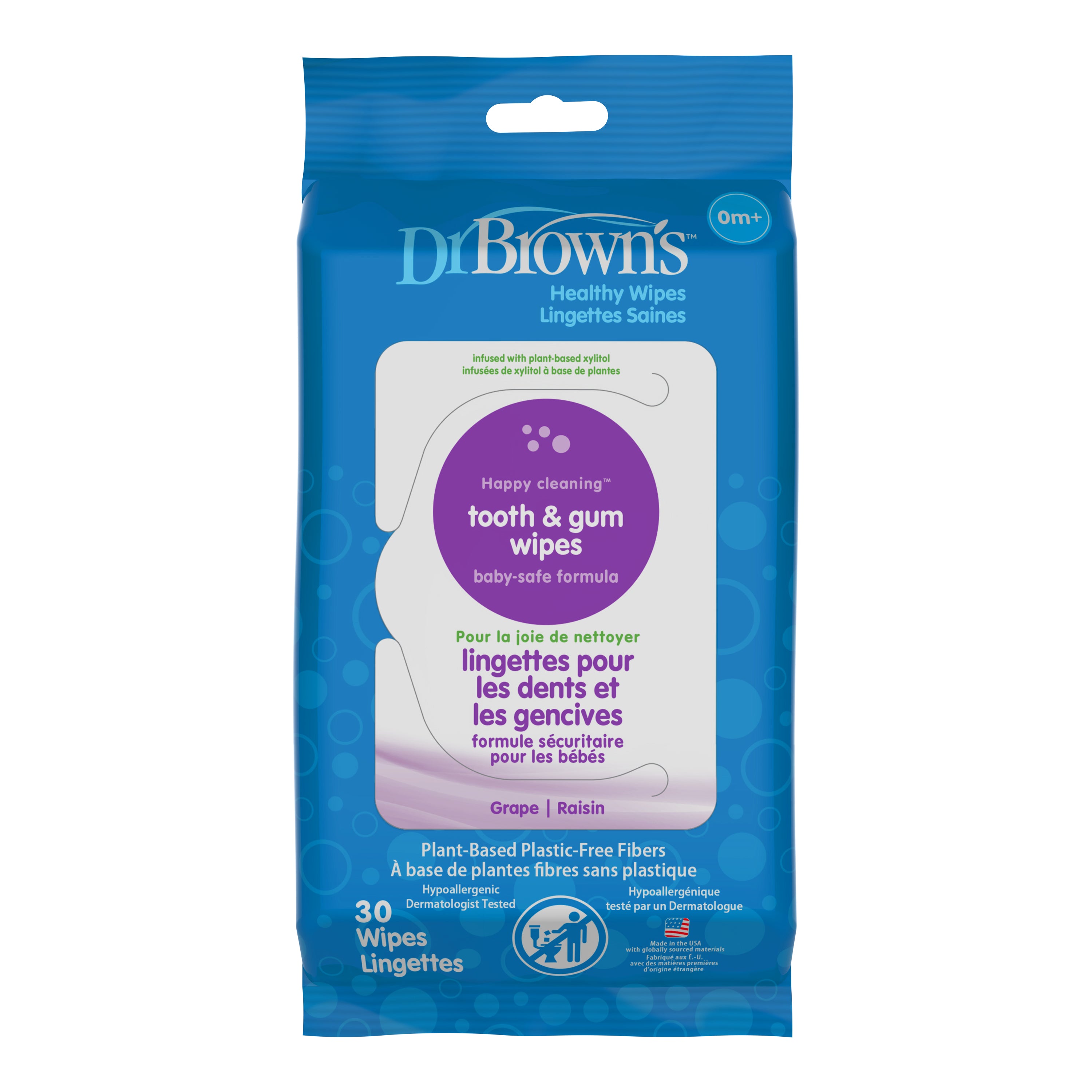dr-brown-s-salviette-denti-e-gengive-allo-xilitolo image 2