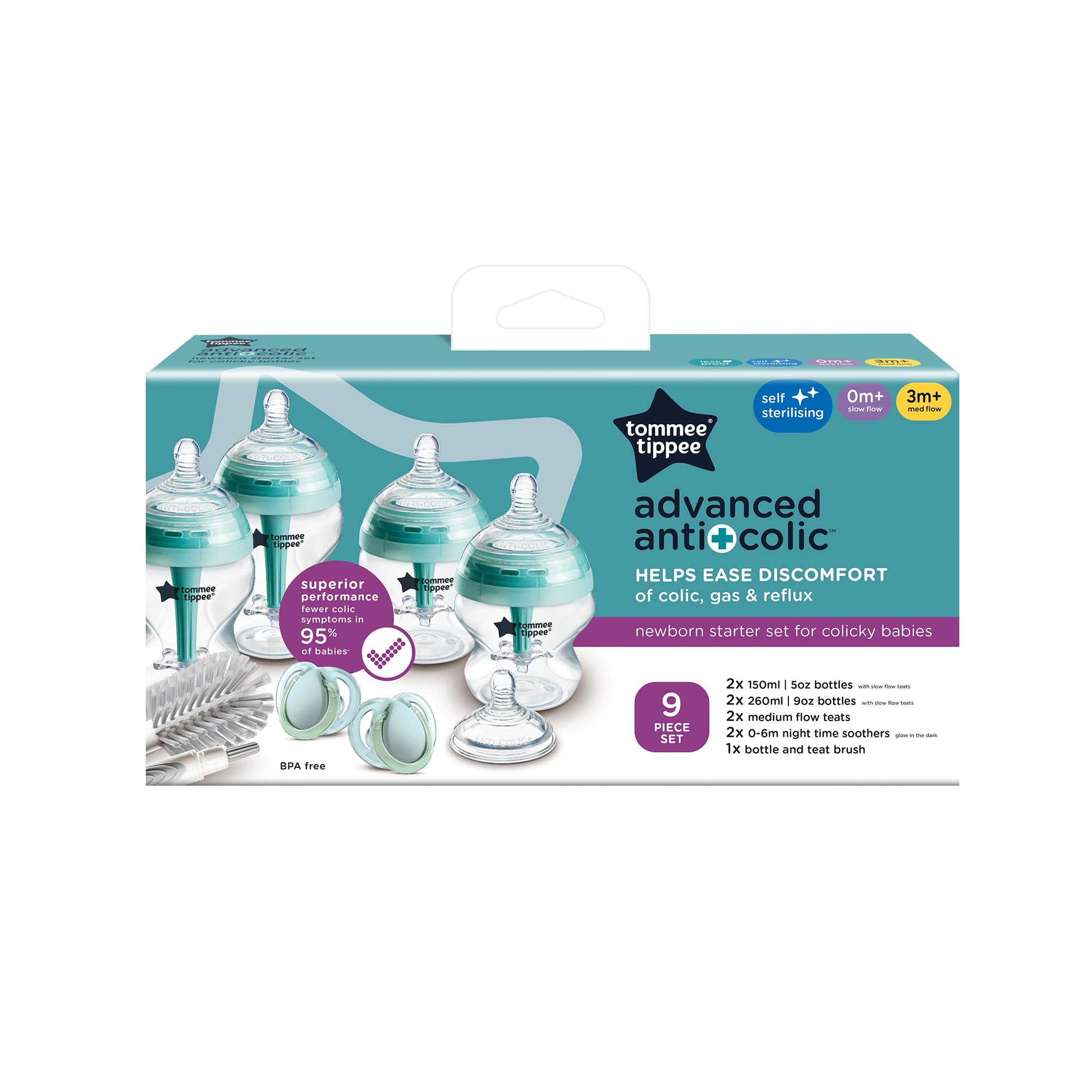 tommee-tippee-advanced-anti-colic-starter-kit-biberon-misure-miste image 2