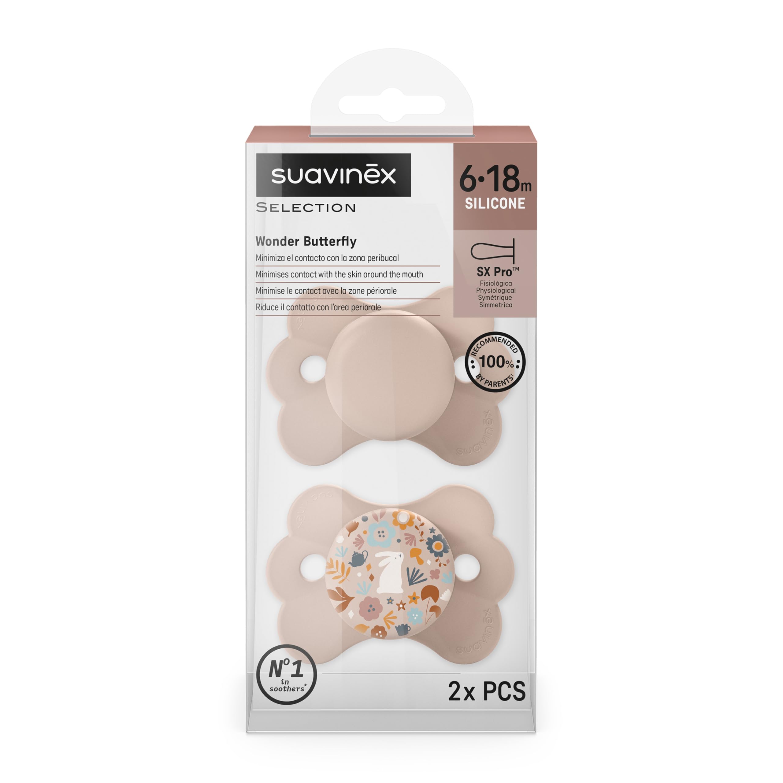 suavinex-wonderland-ciuccio-sx-pro-6-18-mesi-silicone-rosa-confezione-da-2 image 4