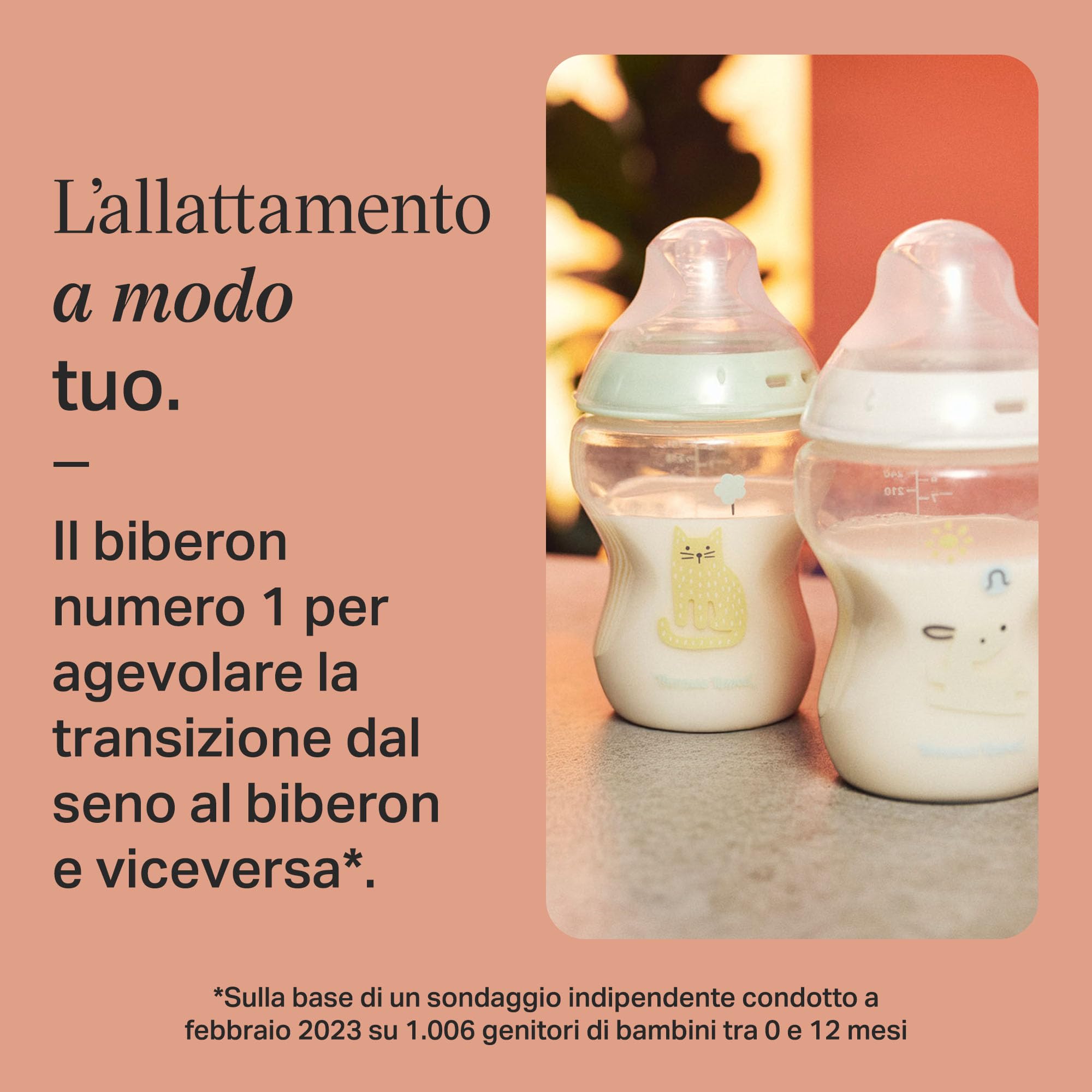 tommee-tippee-natural-start-biberon-260-ml-0m-flusso-lento-anti-colica-verde-e-b image 3